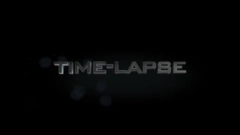 Time-lapse 3D title metal text on black alpha channel background Stock Footage 256942510