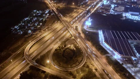 Time lapse 4K of aerial view of Bangkok City skyline Stock Footage 230607883