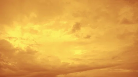 Time-lapse 4k, Dramatic orange clouds sky Stock Footage 99930579
