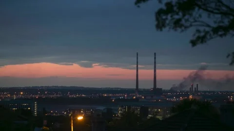 Time-lapse 4K-Dublin City-Evening 動画素材 298024268