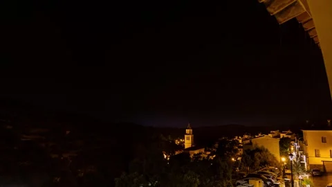 Time lapse 4K Lightning storm in Cortes de Arenoso, Spain. Stock Footage 260602039