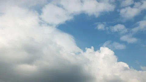 Time Lapse 4k Motion of White Clouds on Blue Sky background. Weather and Envi Stock Footage 149391931