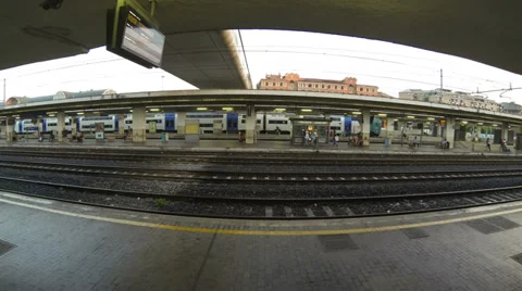 Time Lapse 4K Ostiense Station Stock Footage 33179638