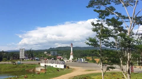 Time-Lapse Of The 6th Intersection In The City Of Seluma Video stock 233477500