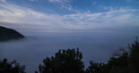 Time-Lapse Above the Morning Clouds Stock Footage 41715302