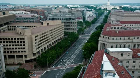 Time Lapse above Washington DC -  4K - 4096x2304 Stock Footage 22422851