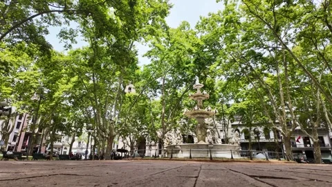 Time-lapse across Plaza de la Constitucion in Ciudad Vieja, Montevideo, Uruguay Stock Footage 341772230