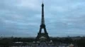 Time Lapse Aerial View of Eiffel Tower in Paris, Champ de Mars HD Footage