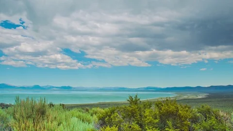 Time Lapse - Aerial View of Lake with Beautiful Cloudscape - 4K Vídeos de archivo 80459637