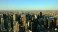 Time Lapse Aerial View of New York City Skyline Famous Landmark Sunset Light Nyc 4k or 4k+ Resolution