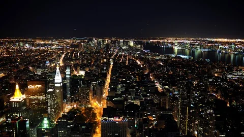 Time Lapse Aerial View Of New York City Stock Video Pond5