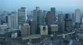 Time Lapse Aerial View Panoramic Shot Rush Hour Cars Traffic Osaka Japanese Area HD Footage