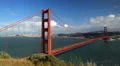 Time Lapse Aerial View of San Francisco Cars Traffic on Golden Gate Bridge Day 4k or 4k+ Resolution
