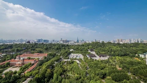 Time lapse of aerial view of wuhan city ,China 스톡 동영상 79753790