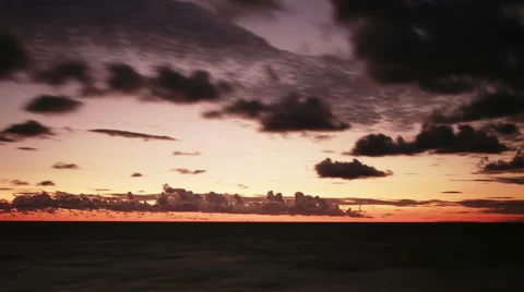TIME LAPSE after sunset at sea Vídeo Stock 45545527