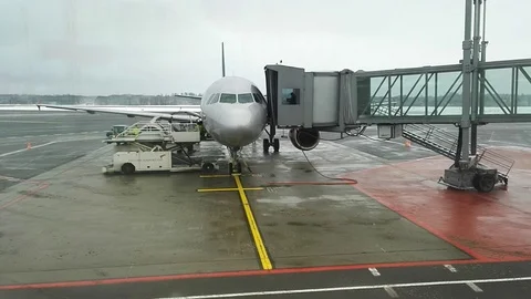 Time lapse airport Stock Footage 89930443