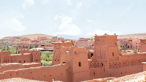 Time lapse Ait ben Haddou in Morocco Stock Footage 144425399