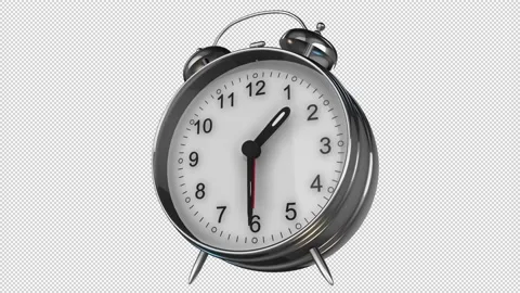 Time Lapse of Alarm Clock on Alpha Stock Footage 137879729
