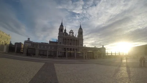 Time Lapse -   Almudena Cathedral Vídeo Stock 97794026