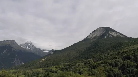 Time Lapse Alps Mountains Bozel tarentaise Vanoise Savoie Rhone Alpes Dent du Stock Footage 79660655