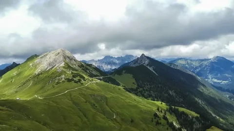 Time Lapse Alps Tannheimer Tal Mountains Clouds 4K Stock Footage 176858853