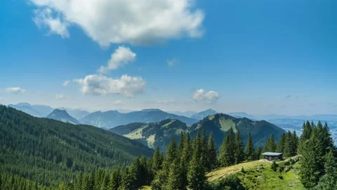 Time Lapse Alpspitz Alps Mountains cumulonimbus clouds  8K Stock Footage 176853700