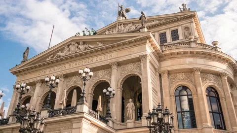 Time lapse - Alte Opera - The old Opera house, Frankfurt am Main Видео 133781487