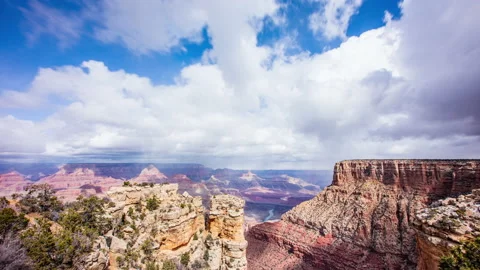 Time Lapse - Amazing Cloudscape in Grand Canyon National Park Stock Footage 178142303