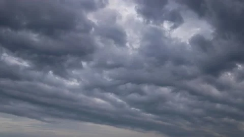 Time lapse amazing fluffy clouds floating the sky going to darkness Stock Footage 147685148