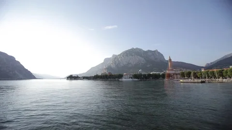 Time Lapse of Amazing landscape of Como lake Stock Footage 71786884
