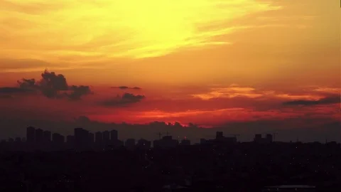 Time Lapse amazing sunset Stock Footage 76756868