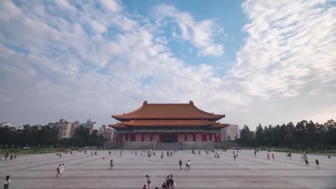 Time-Lapse of Ancient Architecture in the Square Stock Footage 324768690