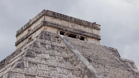 Time Lapse Ancient mayan pyramid Stock Footage 47177618