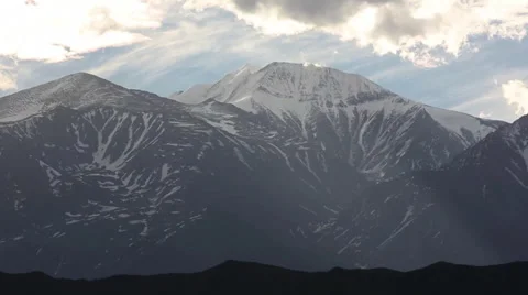 Time Lapse of Andes Mountain Sunset Stock Video Stock-Footage 33926995