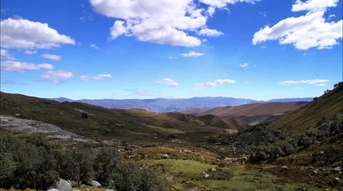 Time lapse Andes Mountains, South America, Peru Stock Footage 62387779