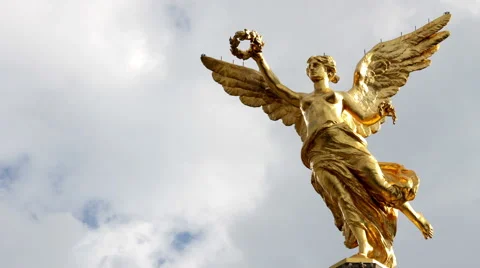 Time lapse Angel de la independencia Stock Footage 41007401