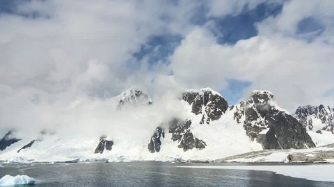 Time Lapse Antarctica Scenery Stock Footage 76664060