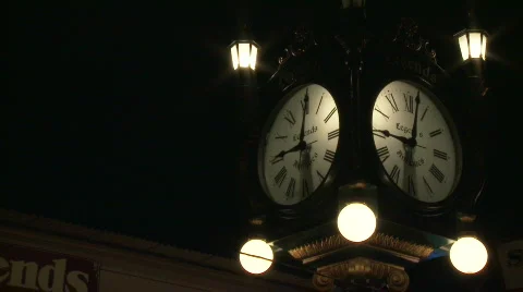 Time-lapse Antique Clock Video stock 685416