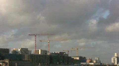 Time-lapse: Apartment construction in Amsterdam Stock Footage 108320