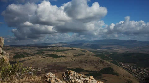 Time Lapse from Arbel Mountain Left Video stock 24773142