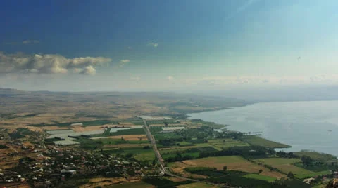 Time Lapse from Arbel Mountain Of Northern Galilee Region Video stock 24774124