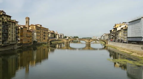 Time lapse of the Arno River in Florence Video stock 57803291