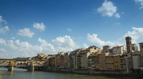 Time lapse of the Arno River Stock Footage 57802723