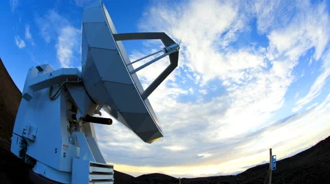 Time Lapse Astronomy Planets Very Large Array Infra Red Surveillance Equipment Stock Footage 54136357
