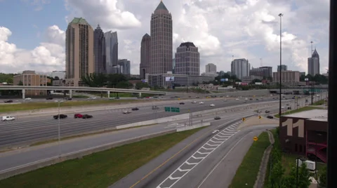 Time-lapse of Atlanta interstate. Stock Footage 39104429