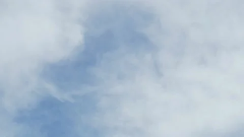 Time Lapse Atmosphere Blue Sky Cloud, Air, Air Layer In Daytime. White Cumulus F Video stock 183403826