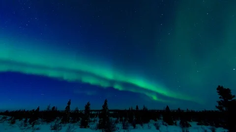Time lapse Aurora Borealis Stock Footage