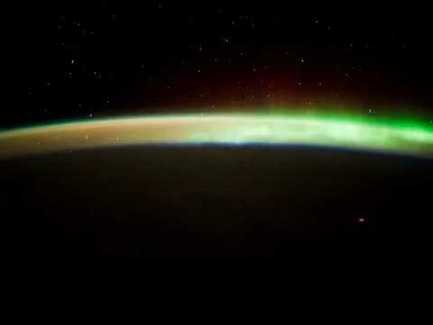 Time lapse of Aurora Borealis over the North Atlantic Ocean. Stock Footage 72424392