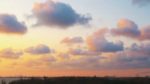Time lapse of awesome cloudscape in 4k Stock Footage 133768916