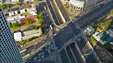Time lapse from Azrieli tower in the Tel Aviv Stock Footage 68802970